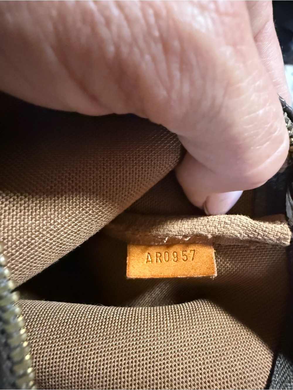 Louis Vuitton Monogram Canvas Mini Wristlet in Brown - Picture 10 of 13